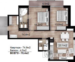 Продают квартиру, Юрмала, Майори, Tirgoņu iela 9 (ID:&nbsp;2544)